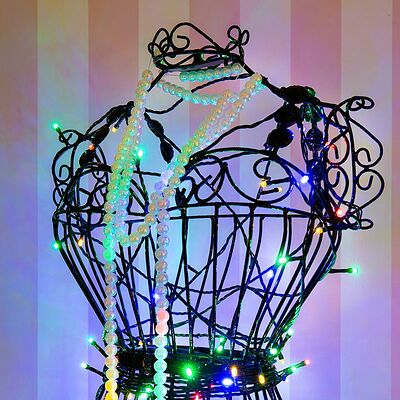 NEON-NIGHT 303-059 Гирлянда Твинкл Лайт 15 м, темно-зеленый ПВХ, 120 LED, цвет мультиколор