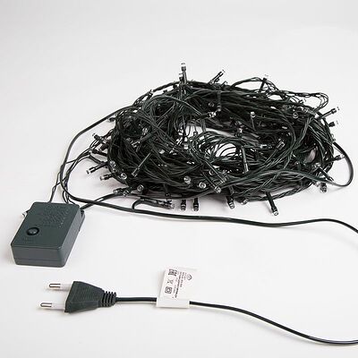 NEON-NIGHT 303-059 Гирлянда Твинкл Лайт 15 м, темно-зеленый ПВХ, 120 LED, цвет мультиколор
