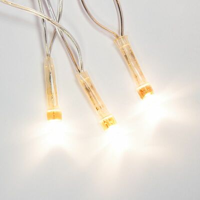 NEON-NIGHT 303-063 Гирлянда светодиодная универсальная 100 LED ТЕПЛЫЙ БЕЛЫЙ 10 метров, прозрачный ПВХ, с контроллером
