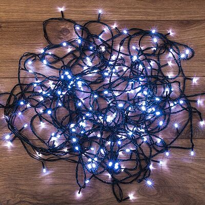 NEON-NIGHT 303-104 Гирлянда светодиодная универсальная Уличная 120 LED БЕЛЫЕ 12 метров