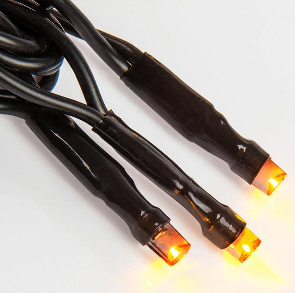 NEON-NIGHT 303-131 Гирлянда Нить управляемая 10м 100 LED ЖЕЛТЫЙ черный ПВХ IP65 свечение с динамикой 230В контроллер в комплекте NEON-NIGHT