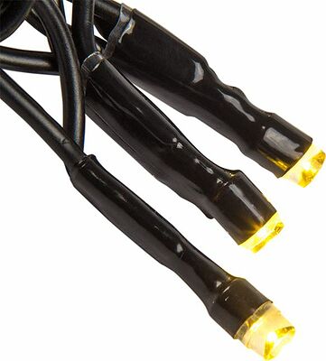 NEON-NIGHT 303-138 Гирлянда Нить управляемая 10м 100 LED ЗОЛОТОЙ черный ПВХ IP65 свечение с динамикой 230В контроллер в комплекте NEON-NIGHT