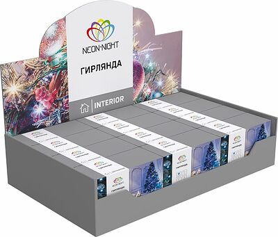 NEON-NIGHT 303-175 Гирлянда Твинкл Лайт 6 м, прозрачный ПВХ, 40 LED, цвет Белый