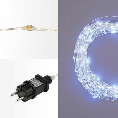 NEON-NIGHT 303-225 Гирлянда Роса с трансформатором 50 м, 500 LED, белое свечение NEON-NIGHT