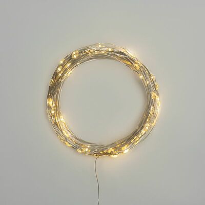NEON-NIGHT 303-256 Гирлянда Роса 10м, 100LED, теплый белый, IP44, на батарейках 3хАА, с пультом 8 режимов NEON-NIGHT