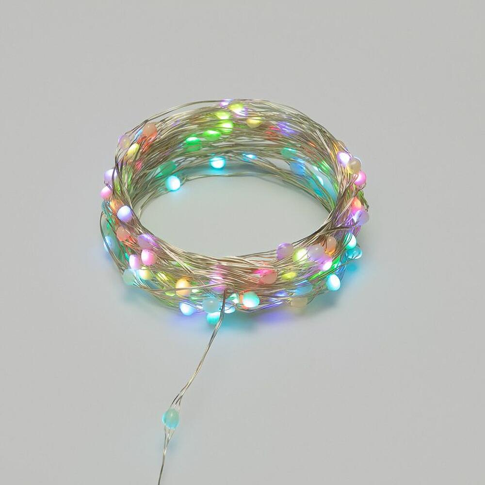 NEON-NIGHT 303-259 Гирлянда Роса 10м, 100LED, RGB, IP44, на батарейках 3хАА, с пультом 44 режима NEON-NIGHT