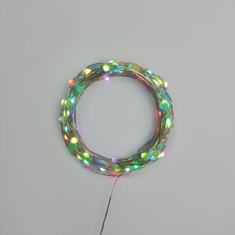 NEON-NIGHT 303-259 Гирлянда Роса 10м, 100LED, RGB, IP44, на батарейках 3хАА, с пультом 44 режима NEON-NIGHT