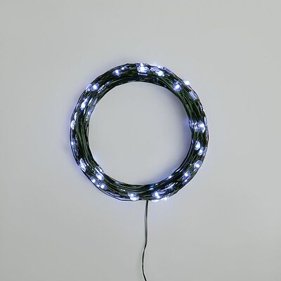 NEON-NIGHT 303-265 Гирлянда светодиодная Роса с контроллером 20м, 200LED, БЕЛЫЙ, IP20, 230В, зеленый провод NEON-NIGHT
