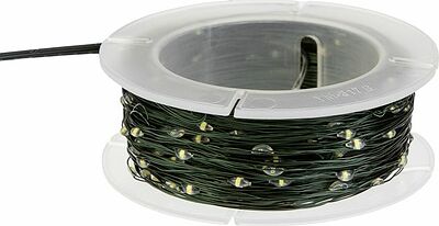 NEON-NIGHT 303-275 Гирлянда светодиодная Роса с контроллером 30м, 300LED, БЕЛЫЙ, IP20, 230В, зеленый провод NEON-NIGHT