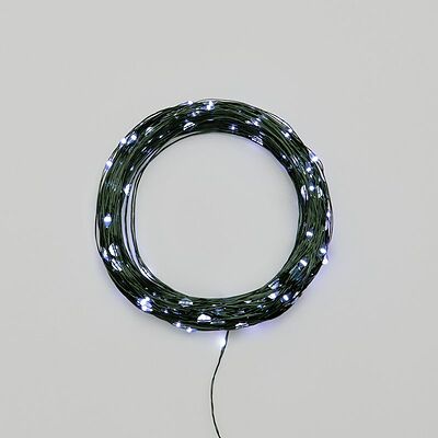 NEON-NIGHT 303-275 Гирлянда светодиодная Роса с контроллером 30м, 300LED, БЕЛЫЙ, IP20, 230В, зеленый провод NEON-NIGHT