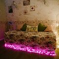 NEON-NIGHT 303-607 Гирлянда Мишура LED 3 м прозрачный ПВХ, 288 диодов, цвет розовый