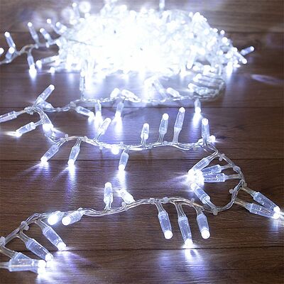 NEON-NIGHT 303-645 Гирлянда светодиодная Кластер 10м 400 LED БЕЛЫЙ прозрачный ПВХ IP65 постоянное свечение 230В нужен блок 303-500-1 NEON-NIGHT