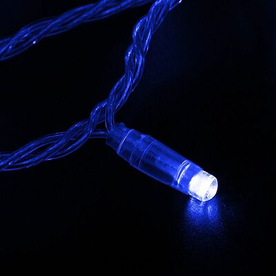 NEON-NIGHT 305-153 Гирлянда Нить 10м, постоянное свечение, прозрачный ПВХ, 24В, цвет Синий