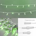 NEON-NIGHT 305-234 Гирлянда светодиодная Нить 10м 100 LED ЗЕЛЕНЫЙ белый ПВХ IP65 эффект мерцания 24В соединяется NEON-NIGHT нужен трансформатор 531-100/531-311/531-312