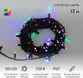 NEON-NIGHT 315-139 Гирлянда светодиодная Нить 12м 120 LED МУЛЬТИКОЛОР черный каучук IP67 постоянное свечение 230В соединяется нужен блок 315-000 NEON-NIGHT NEON-NIGHT 315-139 Гирлянда светодиодная Нить 12м 120 LED МУЛЬТИКОЛОР черный каучук IP67 постоянное свечение 230В соединяется нужен блок 315-000 NEON-NIGHT