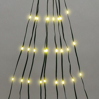 NEON-NIGHT 315-896 Гирлянда светодиодная из росы с макушкой на елку 9 нитей х 2м, 200LED, эффект водопада, теплый белый цвет, 230В NEON-NIGHT