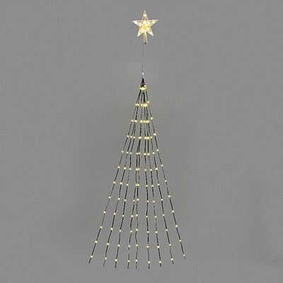 NEON-NIGHT 315-896 Гирлянда светодиодная из росы с макушкой на елку 9 нитей х 2м, 200LED, эффект водопада, теплый белый цвет, 230В NEON-NIGHT