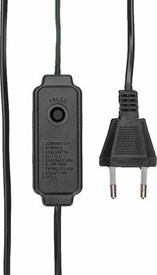 NEON-NIGHT 315-896 Гирлянда светодиодная из росы с макушкой на елку 9 нитей х 2м, 200LED, эффект водопада, теплый белый цвет, 230В NEON-NIGHT