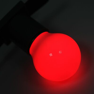 NEON-NIGHT 405-112 Лампа светодиодная, диаметр 45мм, E27, 5 LED, 2Вт, КРАСНЫЙ, 230В NEON-NIGHT
