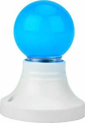 NEON-NIGHT 405-113 Лампа светодиодная, диаметр 45мм, E27, 5 LED, 2Вт, СИНИЙ, 230В NEON-NIGHT