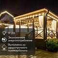 NEON-NIGHT 405-211 Лампа светодиодная, диаметр 50мм, E27, 9 LED, 1Вт, ЖЕЛТЫЙ, прозрачная колба, 230В NEON-NIGHT