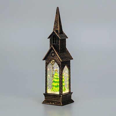 NEON-NIGHT 501-187 Светильник декоративный (фигура) Башня с эффектом снегопада и подсветкой NEON-NIGHT