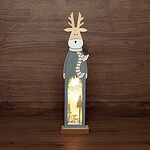 NEON-NIGHT 504-007 Деревянная фигурка с подсветкой Рождественский олень 11х5х47 см