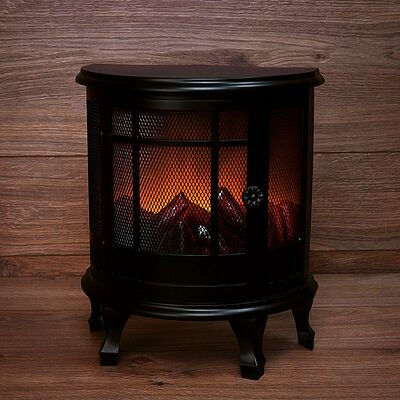 NEON-NIGHT 511-032 Светодиодный камин Винтаж с эффектом живого огня 30х16х35,5 см, батарейки 3хС (не в комплекте) и USB (в комплекте)