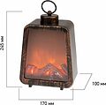NEON-NIGHT 511-034 Светодиодный камин Лофт USB с эффектом живого огня 17х10х24.5 см NEON-NIGHT