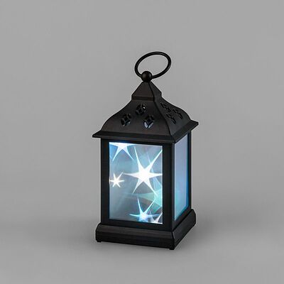 NEON-NIGHT 513-064 Декоративный фонарь 11х11х22,5 см, черный корпус, цвет свечения RGB с эффектом мерцания NEON-NIGHT