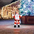 NEON-NIGHT 513-183 Акриловая светодиодная фигура Приветствующий Санта Клаус 76х47х120 см, IP65, понижающий трансформатор в комплекте NEON-NIGHT NEON-NIGHT 513-183 Акриловая светодиодная фигура Приветствующий Санта Клаус 76х47х120 см, IP65, понижающий трансформатор в комплекте NEON-NIGHT