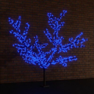 NEON-NIGHT 531-123 Светодиодное дерево Сакура, высота 2,4м, диаметр кроны 2,0м, синие светодиоды, IP 65, понижающий трансформатор в комплекте NEON-NIGHT