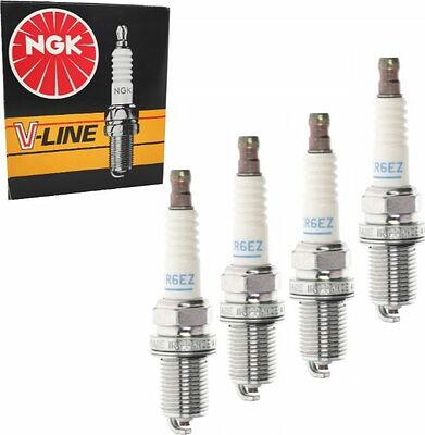 NGK BKR6EZ V-Line 38 свечи зажигания 6717, комплект 4 шт.