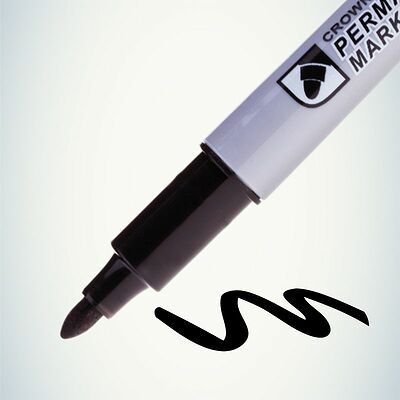 Noname 08-8201 Маркер перманентный Multi Marker Slim 2мм, черный, пулевидный Crown