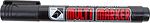 Noname 08-8801 Маркер перманентный Multi Marker Chisel 5мм, черный, скошенный Crown
