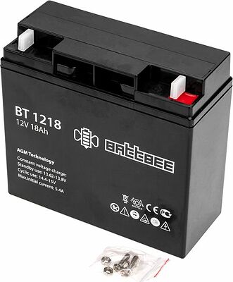 Noname 30-2170-4 Аккумулятор свинцово-кислотный BT 1218, 12В, 18Ач, срок службы 3 года