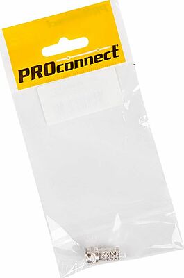PROconnect 05-4003-4-7 Разъем антенный, штекер F, RG-6, 1 шт. PROconnect