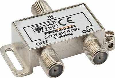 PROconnect 05-6021 Делитель ТВх2 под F-разъем, 5-1000МГц PROconnect