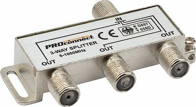 PROconnect 05-6022 Делитель ТВх3 под F-разъем, 5-1000МГц PROconnect