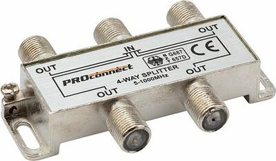PROconnect 05-6023 Делитель ТВх4 под F-разъем, 5-1000МГц PROconnect