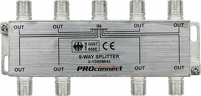 PROconnect 05-6025 Делитель ТВх8 под F-разъем, 5-1000МГц PROconnect