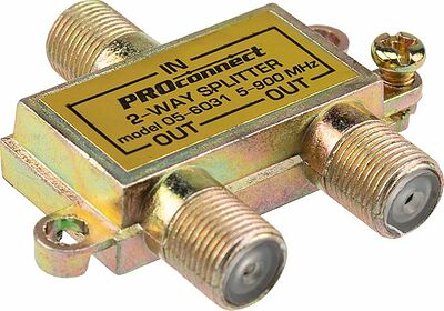 PROconnect 05-6031 Делитель ТВх2 под F-разъем, 5-900МГц PROconnect