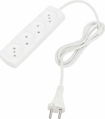 PROconnect 11-7217 Удлинитель OPTIMA 4 гнезда, 1,5м, 2х0,75мм², б/з, белый PROconnect