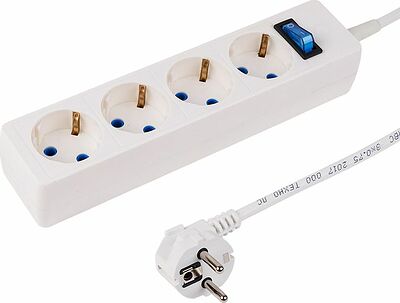 PROconnect 11-7229 Сетевой фильтр STANDARD 4 гнезда, 3м, 3х0,75мм², с/з, белый PROconnect