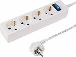 PROconnect 11-7232 Сетевой фильтр STANDARD 4 гнезда, 5м, 3х0,75мм², с/з, белый PROconnect