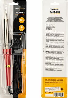 PROconnect 12-0126-4 Паяльник долговечное жало, серия Classic, 100Вт, 230В, блистер PROconnect