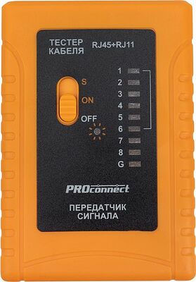 PROconnect 12-1006-4 Тестер кабеля RJ-45+RJ-11/RJ-12 468 PROconnect