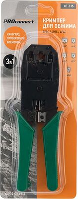 PROconnect 12-3441-4 Кримпер HT-315 для обжима 8P8C, 6P6C, 4P4C PROconnect