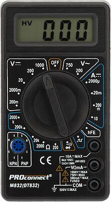 PROconnect 13-3012 Портативный мультиметр M832 (DT832) PROconnect