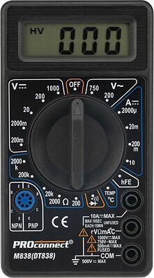 PROconnect 13-3013 Портативный мультиметр M838 (DT838) PROconnect
